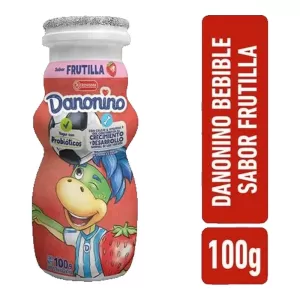 Yogur Danonino Bebible Frutilla X 100 Gr