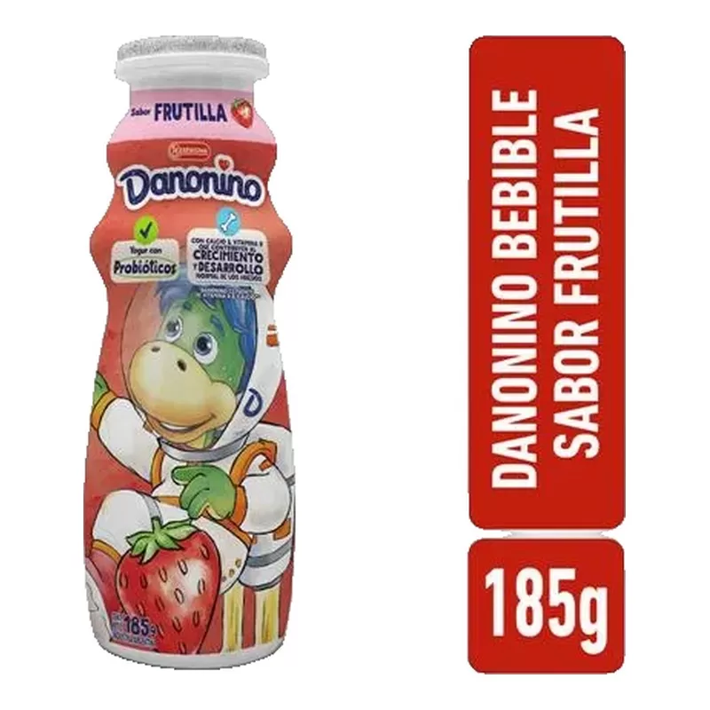 Alimento Lacteo Danonino Beb/Frutilla X 185 Gr