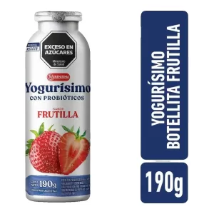 Yogur Yogurisimo Bebible Frutilla Probio X 190 Gr