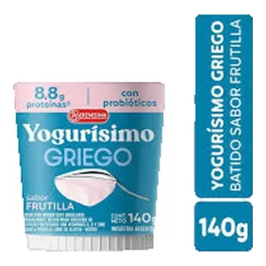 Yogur Yogurisimo Griego Frutilla X 140 Gr