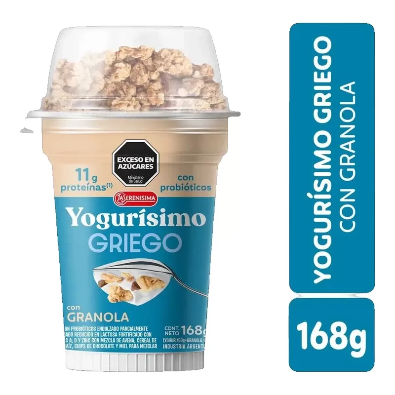 Yogur Yogurisimo Griego Con Granola X 168 Gr