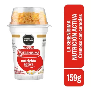 Yogur Serenisima Ent.Cereales Nut.Activa X 159 Gr