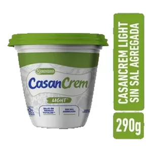 Queso Casancrem Light Sin Sal Agregada X 290 Gr