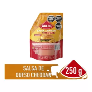 Salsa Adler Sabor Queso Cheddar X 250 Gr