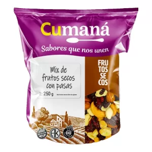 Mix De Frutas Secas Cumana C/Pasas X 250 Gr
