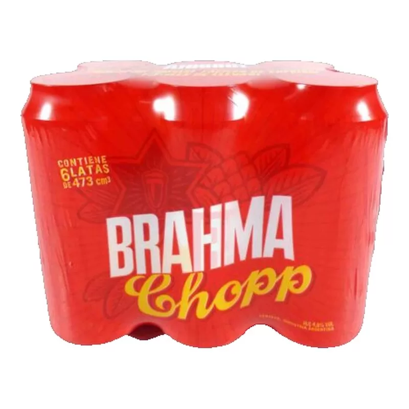 Cerveza Brahma Sixpackx473 Cc . X 6 Unid