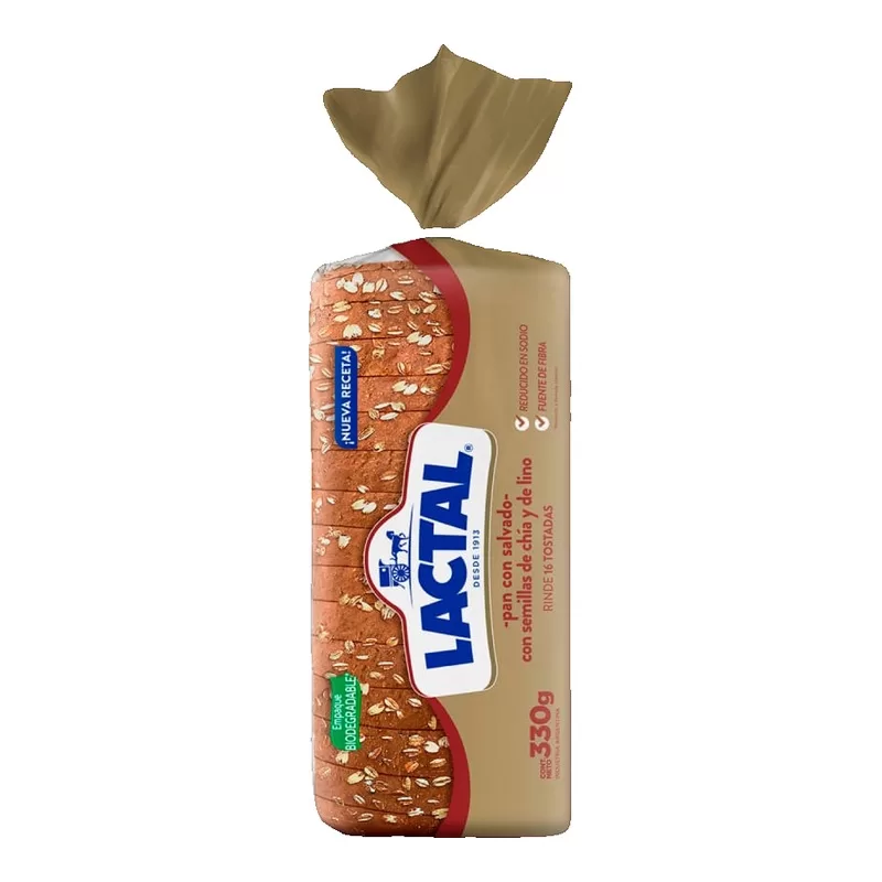 Pan Lactal Semillado X 330 Gr