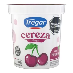 Yogur Tregar Entero Con Cerezas X 160 Gr