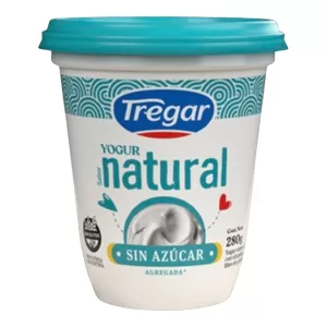 Yogur Tregar Natural Sin Azucar X 280 Gr