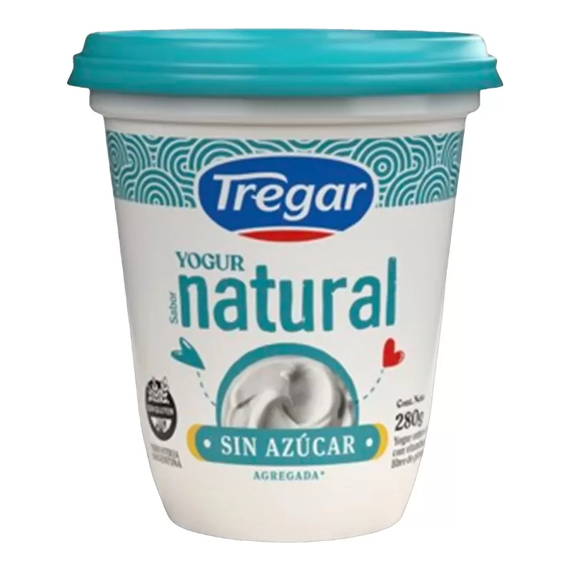 Yogur Tregar Natural Sin Azucar X 280 Gr