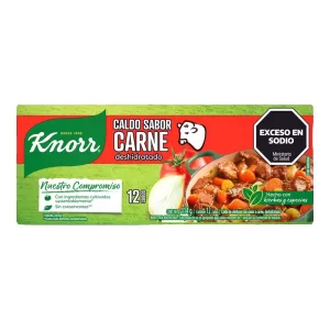 Caldo Knorr De Carne Deshidratado X 12 Unid