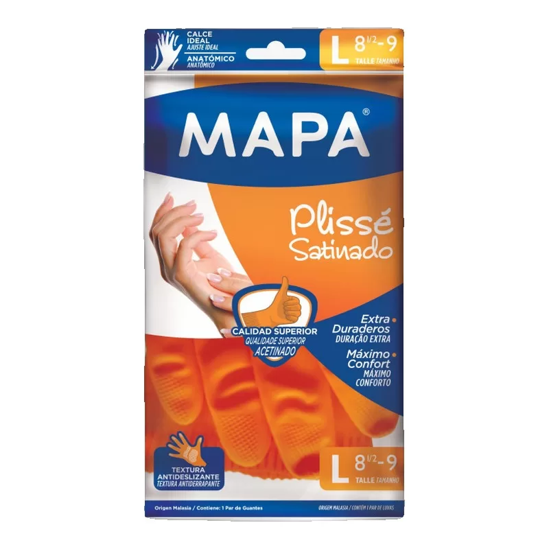 Guantes Mapa Plisse Grandes L X 2 Unid