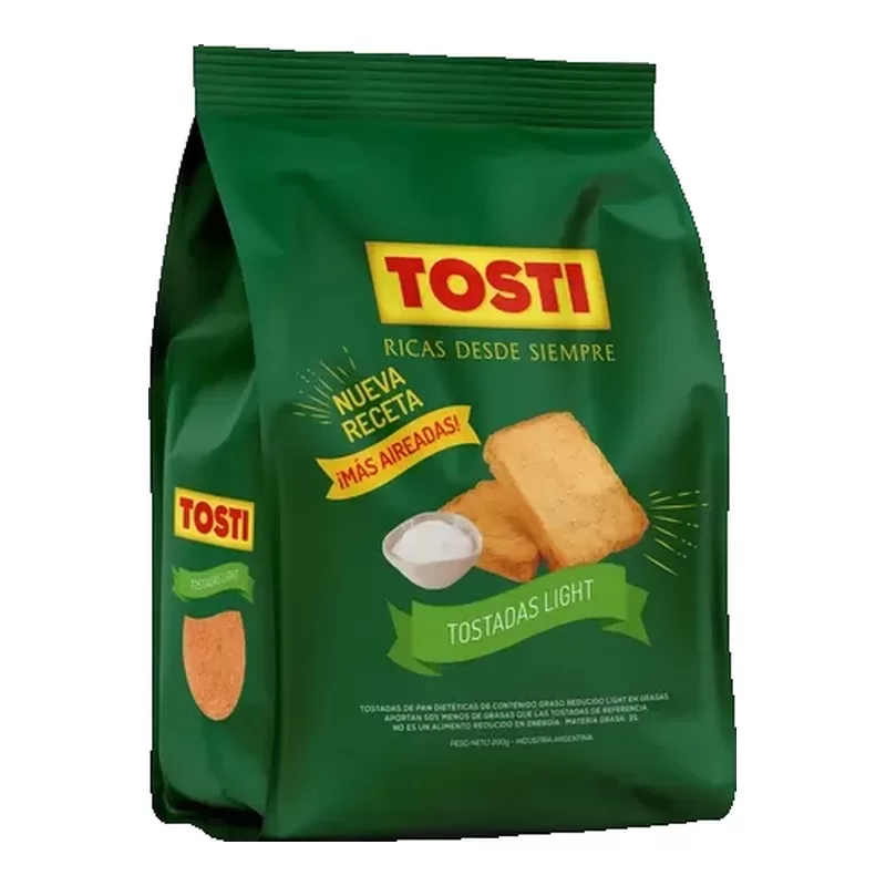 Tostadas Tosti Sin Sal Nueva Receta X 200 Gr