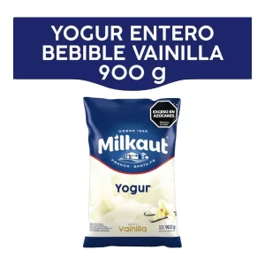 Yogur Milkaut Bebible Entero Vainilla X 900 Gr