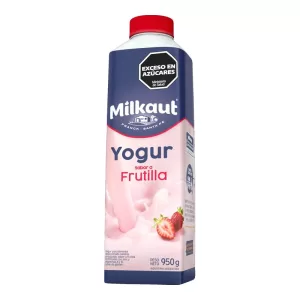 Yogur Milkaut Bebible Entero Frutilla X 950 Gr