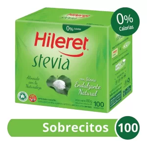 Edulcorante Hileret Stevia X 100 Unid