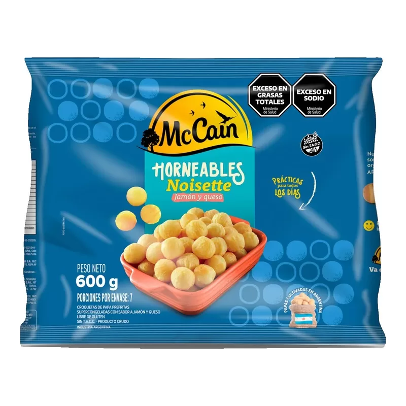 Papas Mc.Cain Noisettes Horneables J&q X 600 Gr