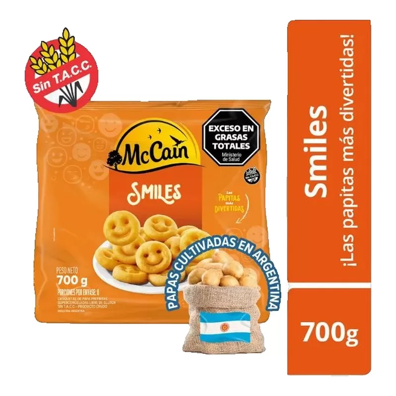 Papas Mc.Cain Smiles Caritas X 700 Gr