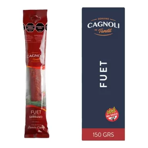 Salame Cagnoli Fuet Serrano C/Jamon Cru X 150 Gr