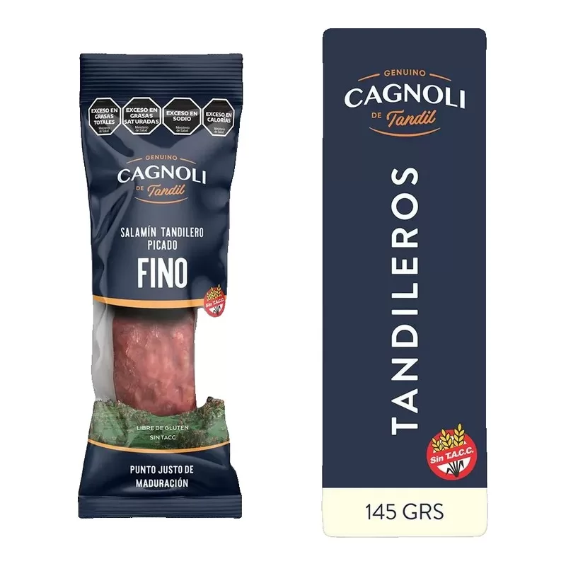 Salamin Cagnoli Picado Fino Atm X 145 Gr