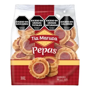 Galletitas Tia Maruca Pepas De Membrillo X 250 Gr