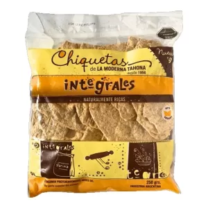 Galletas Chiquetas Integrales X 250 Gr