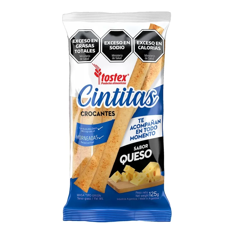 Cintitas Tostex Sabor Queso X 125 Gr