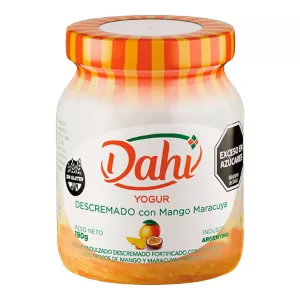 Yogur Dahi Descremado Mango Y Maracuya X 190 Gr
