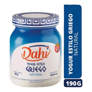 Yogur Dahi Estilo Griego Natural X 190 Gr