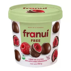 Frambuesas Fra Nui Bañadas Choc.S/Azucar X 140 Gr