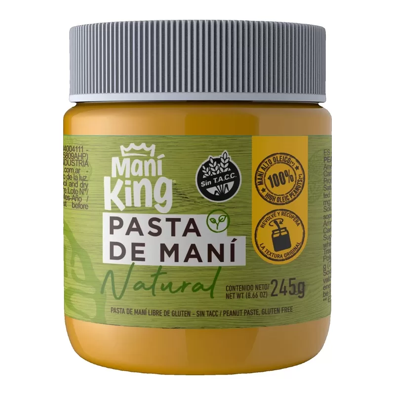 Pasta De Mani King Natural X 245 Gr