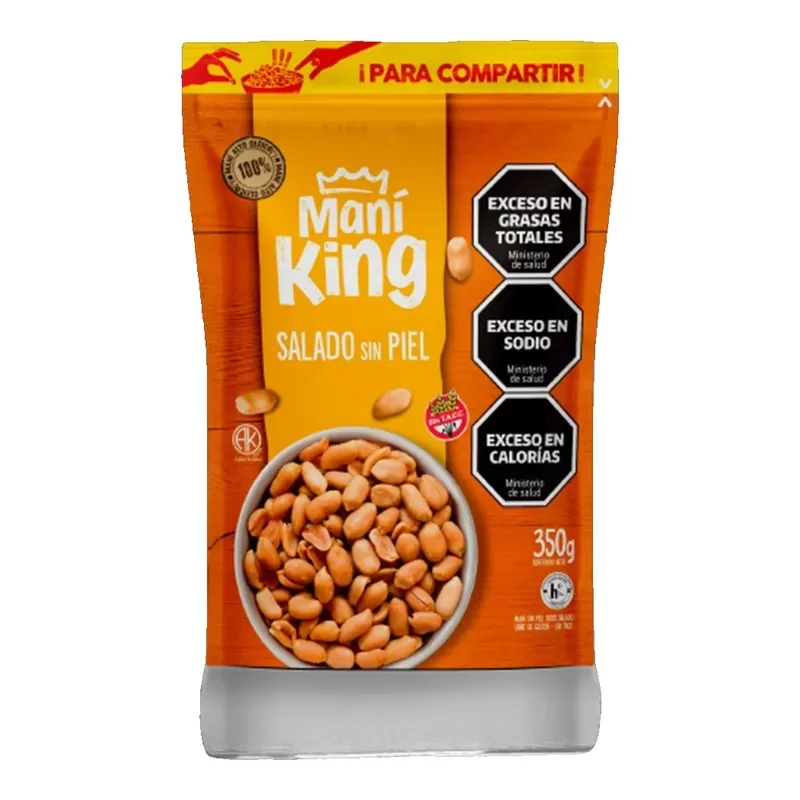 Mani King Salado Sin Piel X 350 Gr