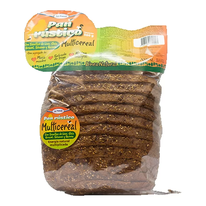 Pan Rustico La Francia Multicereal X 600 Gr