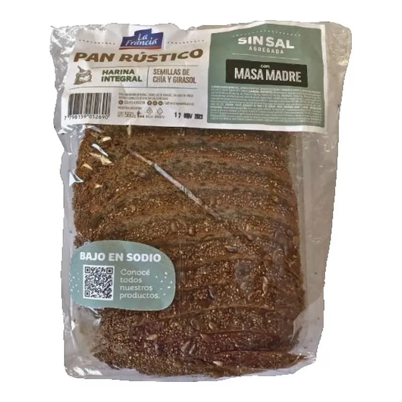 Pan Rustico La Francia Sem.Lino/Chia S/S X 560 Gr