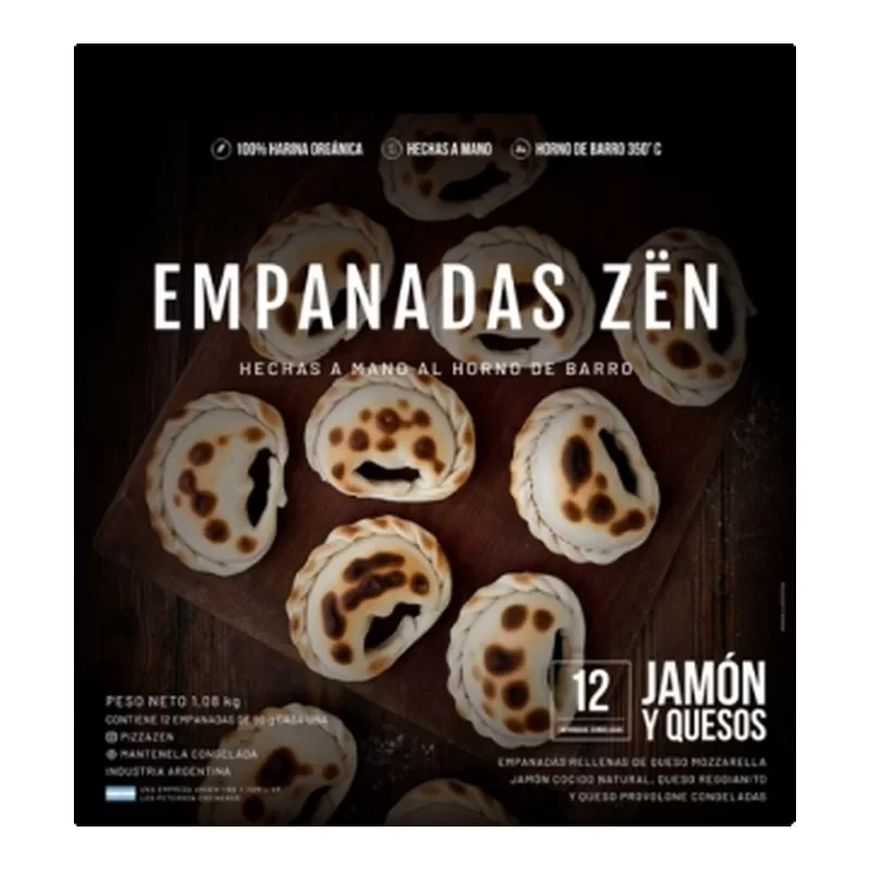 Empanadas Zen Jamon Y Queso X 6 X 540 Gr