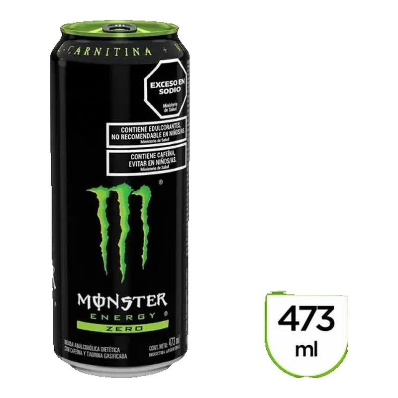 Bebida Monster Energy Ean Green Zero X 473 Cm3