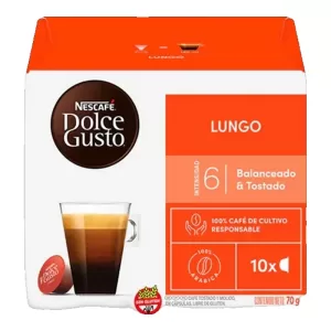 Capsulas Dolce Gusto Lungo X 10 Unid