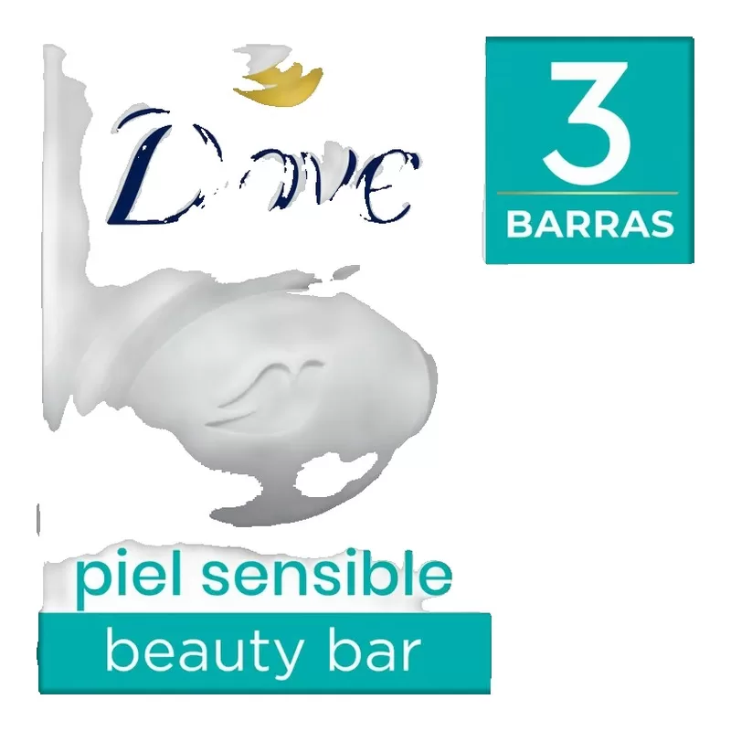 Jabon Dove Piel Sensible X 90 Grs X 3 Unid