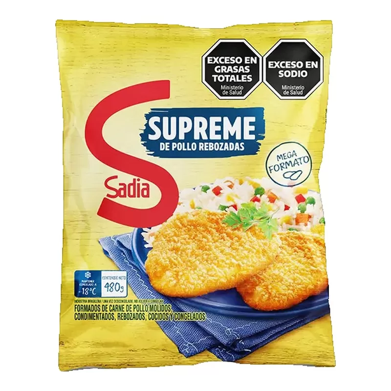 Supremas Sadia De Pollo Rebozadas X 480 Gr
