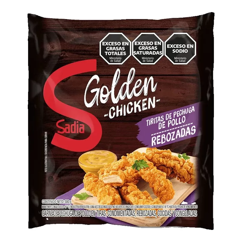 Tiritas De Pechuga Sadia Rebozadas X 300 Gr