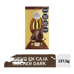 Huevo Pascua Ferrero Rocher Dark X 137 Gr