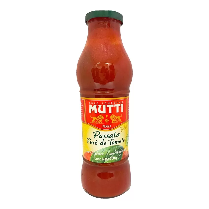 Tomate Mutti Passata Basilico X 700 Gr