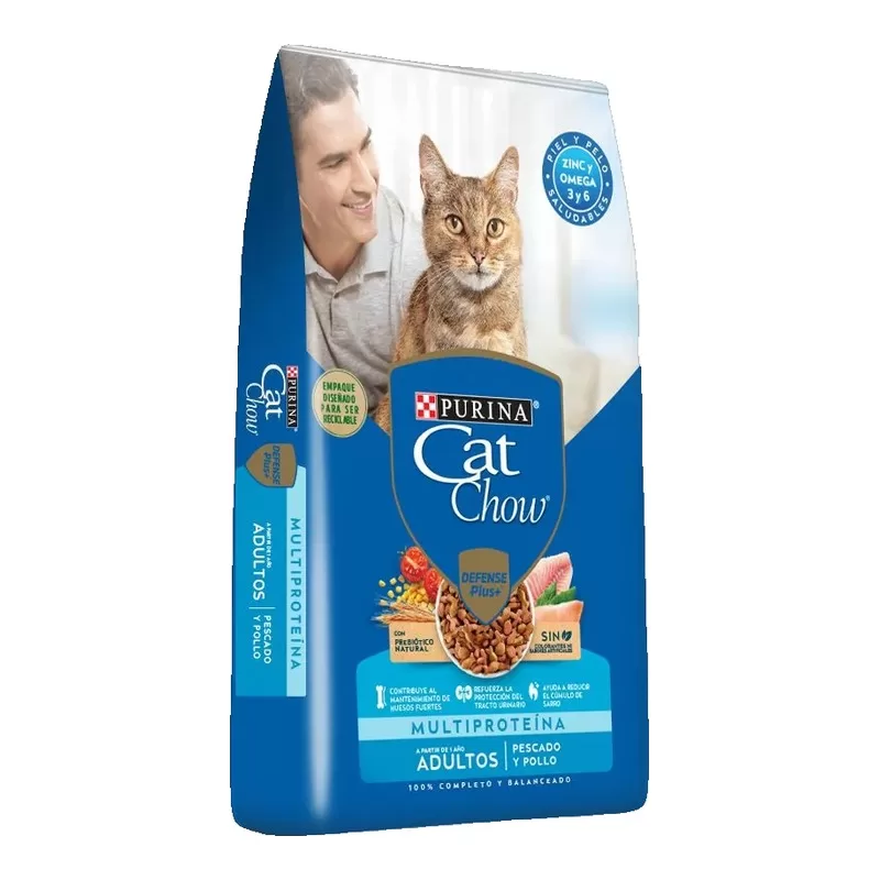 Alimento Cat Chow Adultos Pescado/Pollo X 1 Kg