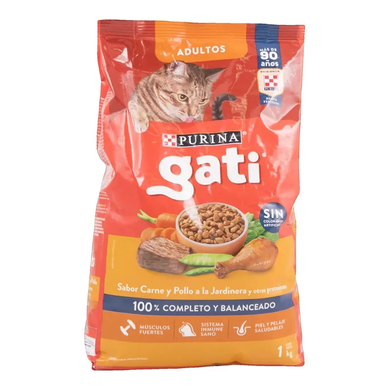 Alimento Gati Carne Y Pollo A La Jardine X 1 Kg