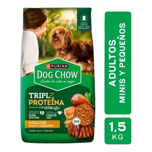 Alimento Dog Chow Ex/Life Adult.Mini/Peq X 1500 Gr