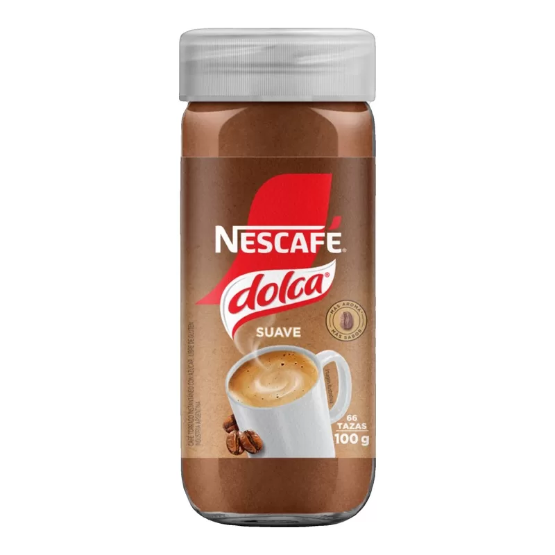 Cafe Nescafe Dolca Instantaneo Suave X 100 Gr