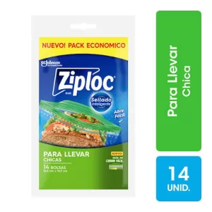 Bolsas Freezer Ziploc Chica X 14 Unid