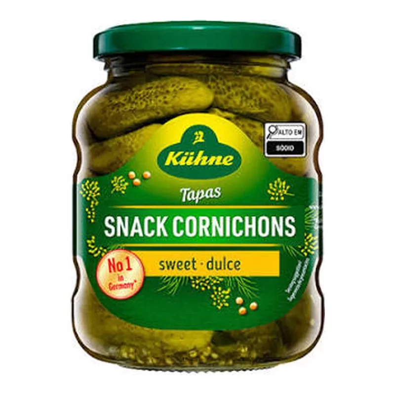 Pepinillos Kuhne Dulces En Vin X 330 Gr