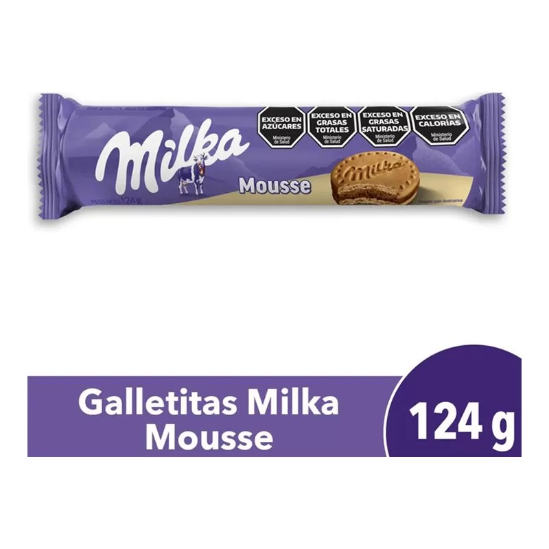 Galletitas Milka Mousse Vain.R X 124 Gr
