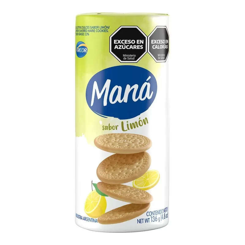 Galletitas Mana Livianas Limón X 136 Gr